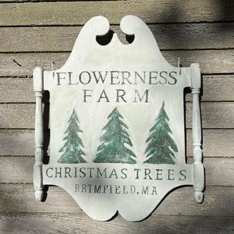 Flowerness Farm Christmas Tree Signage