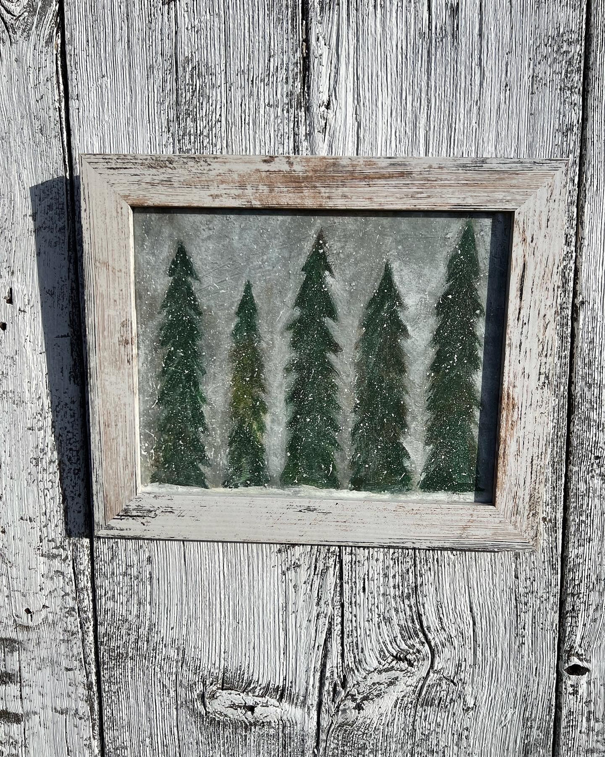 Framed Giclee of Landscape of Snowy Woods