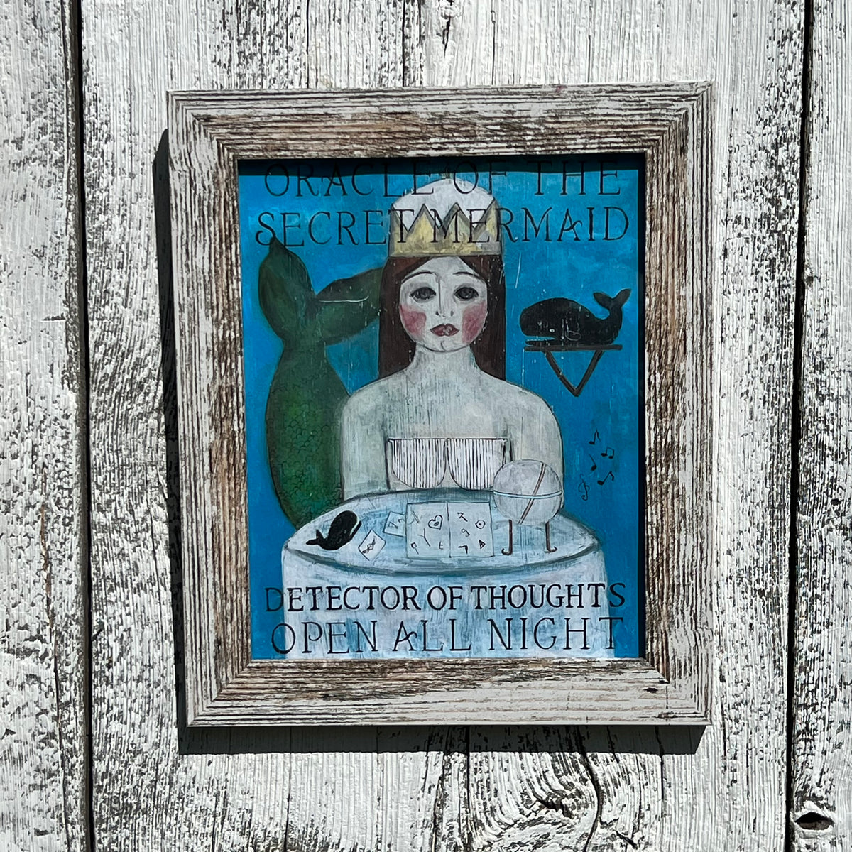 Framed Oracle of the Secret Mermaid Giclee