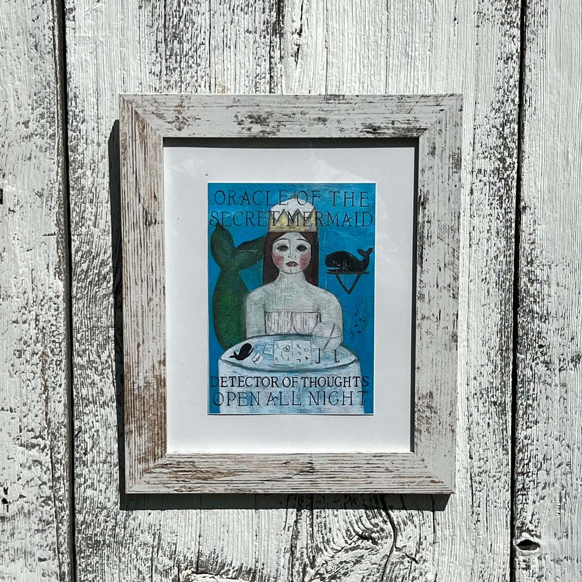 Framed "Oracle of the Secret Mermaid" - Matted Giclee