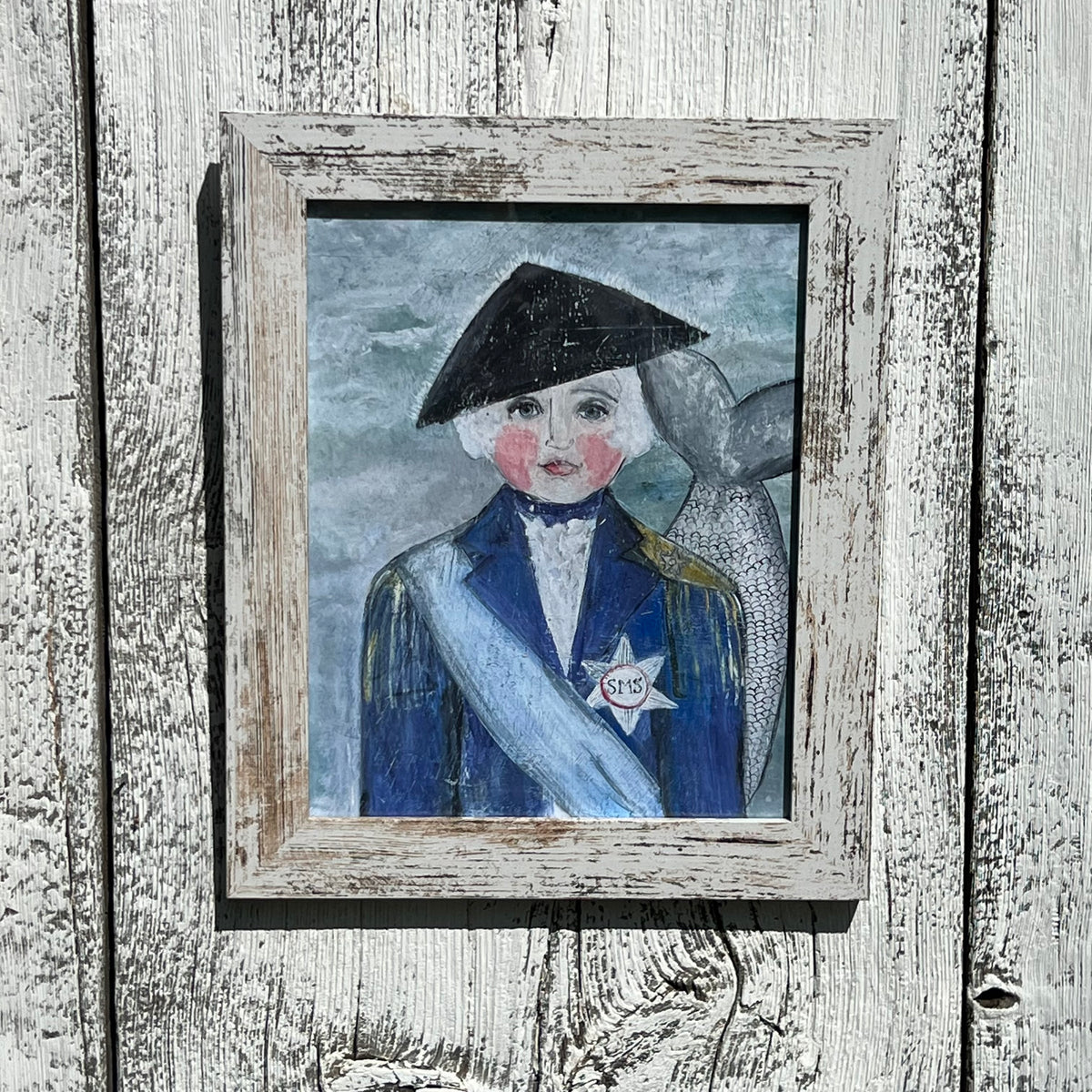 Framed Admiral of the Secret Mermaid Societe Giclee