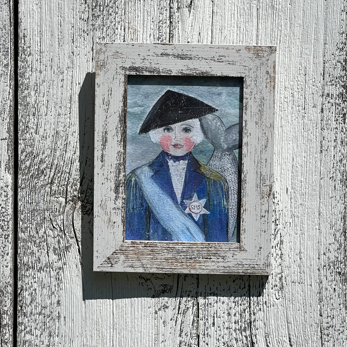 Framed Admiral of the Secret Mermaid Societe Giclee - 5x7