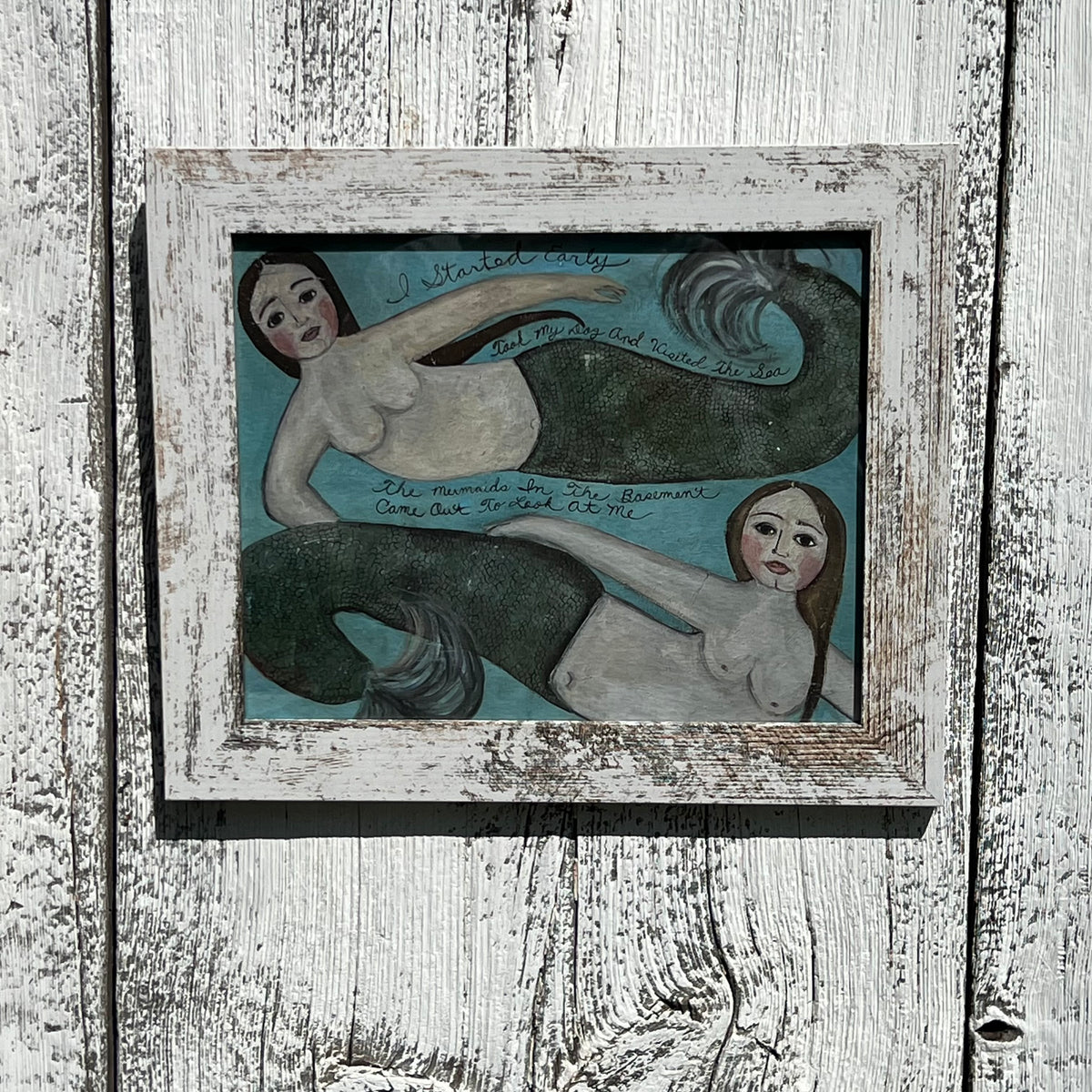 Framed Mermaids in the Basement Giclee