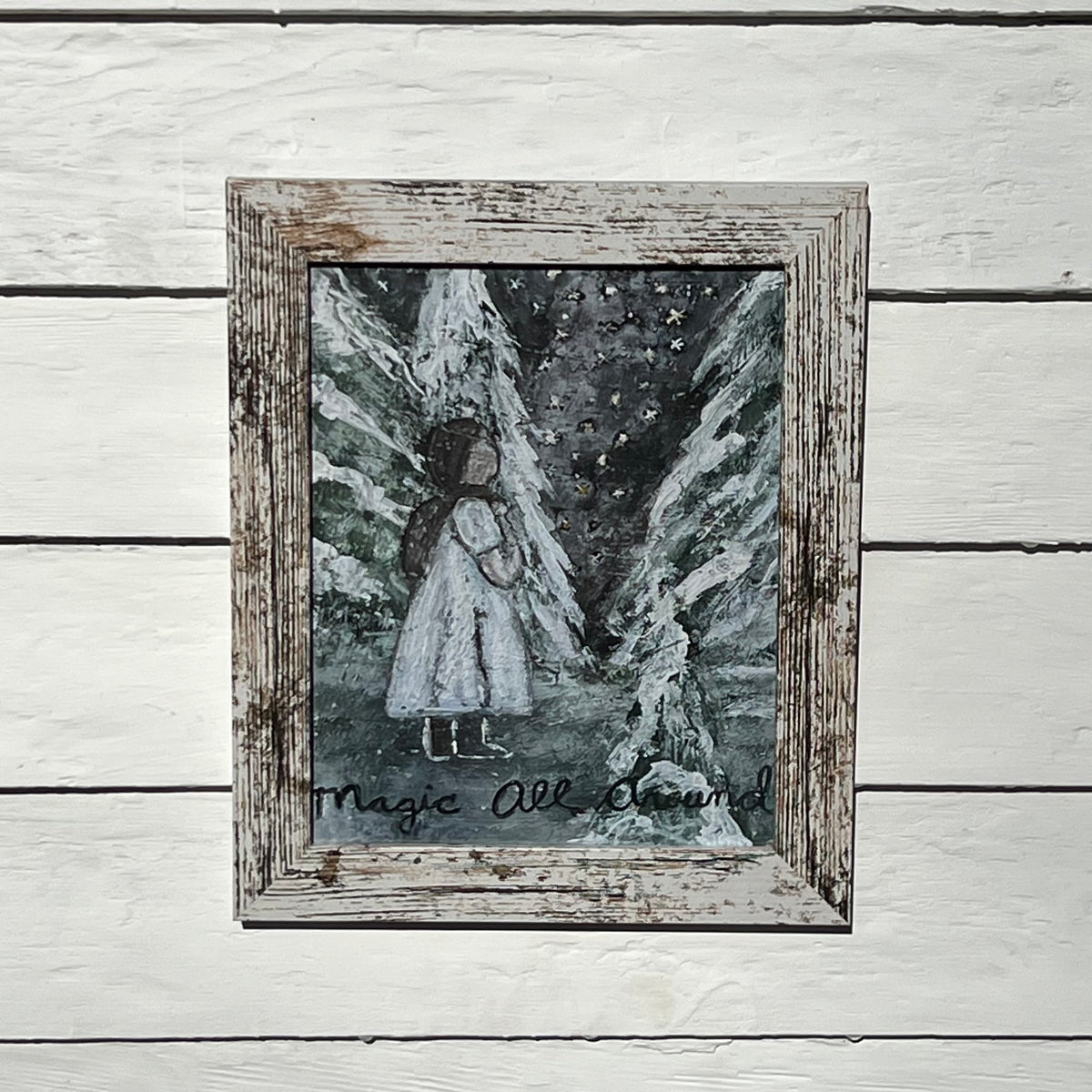 Framed Holiday Giclee of Magic All Around