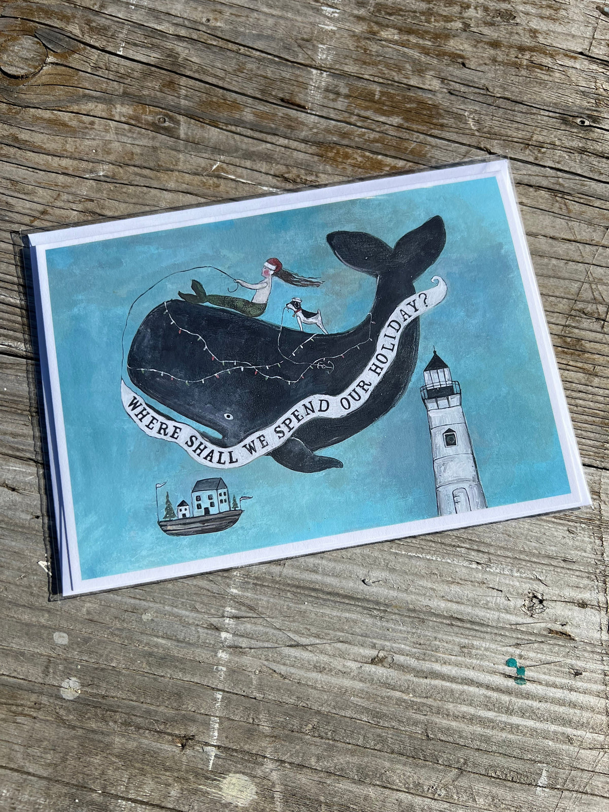 Holiday Greeting Card - “Where Shall We Spend Our Holiday?”