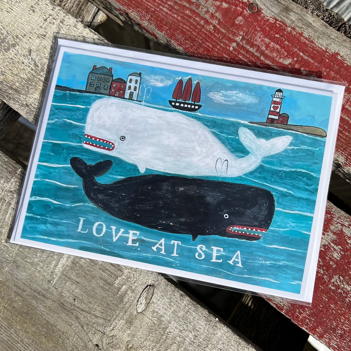 Luv Always Greeting Card - “Love at Sea”