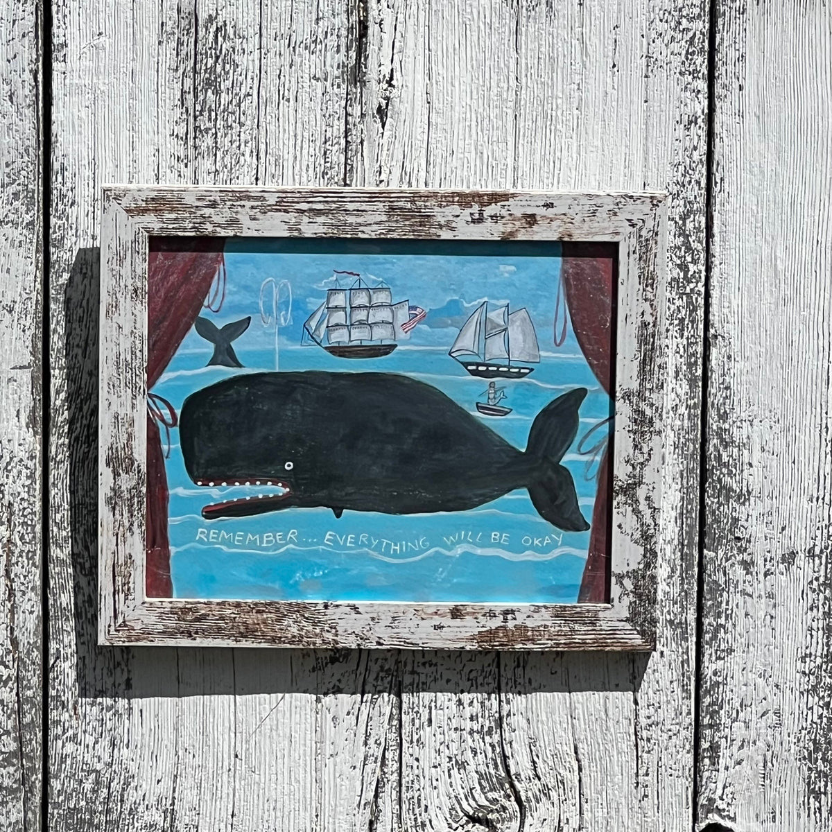 Framed Whale Theater Giclee