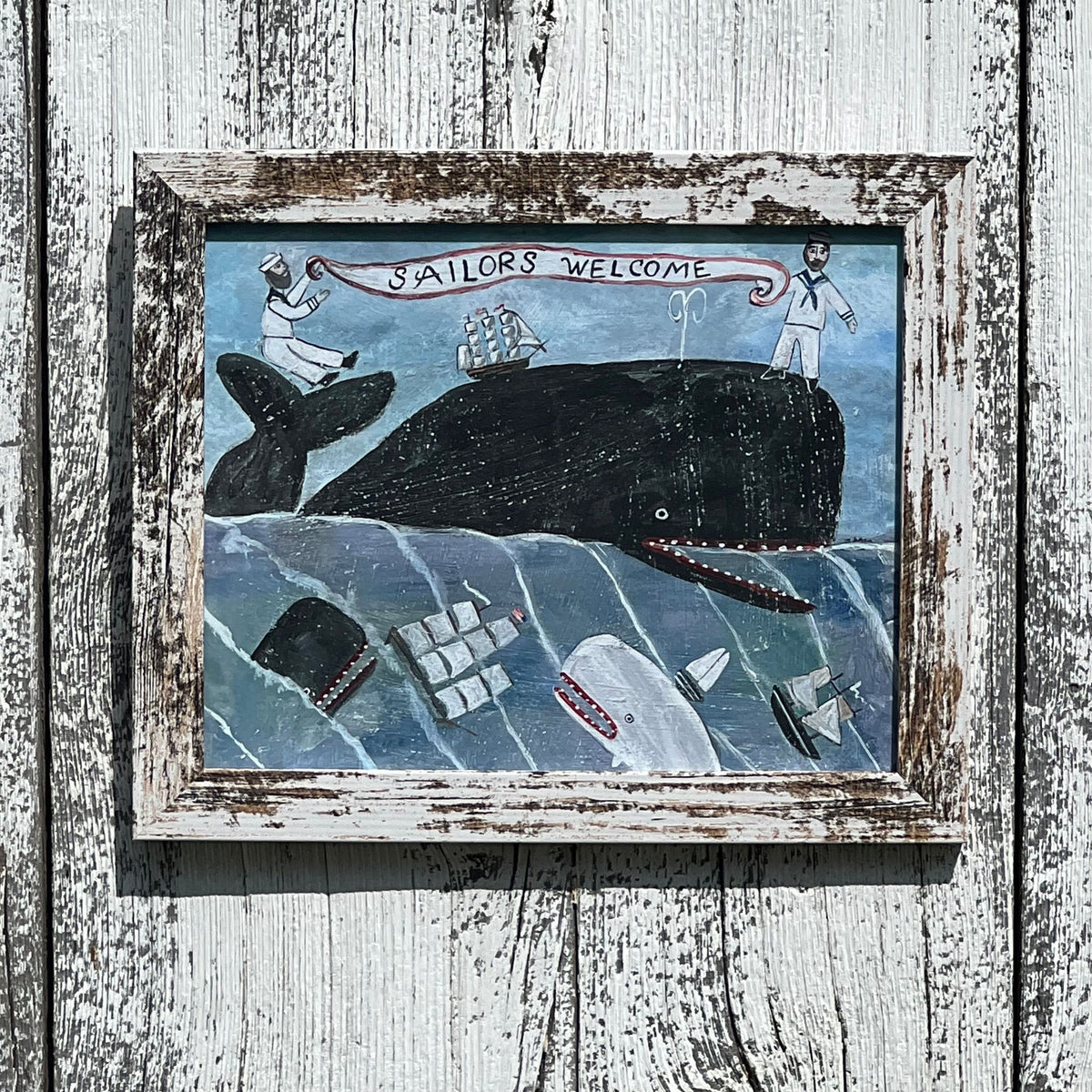 Framed Giclee of Sailors Welcome