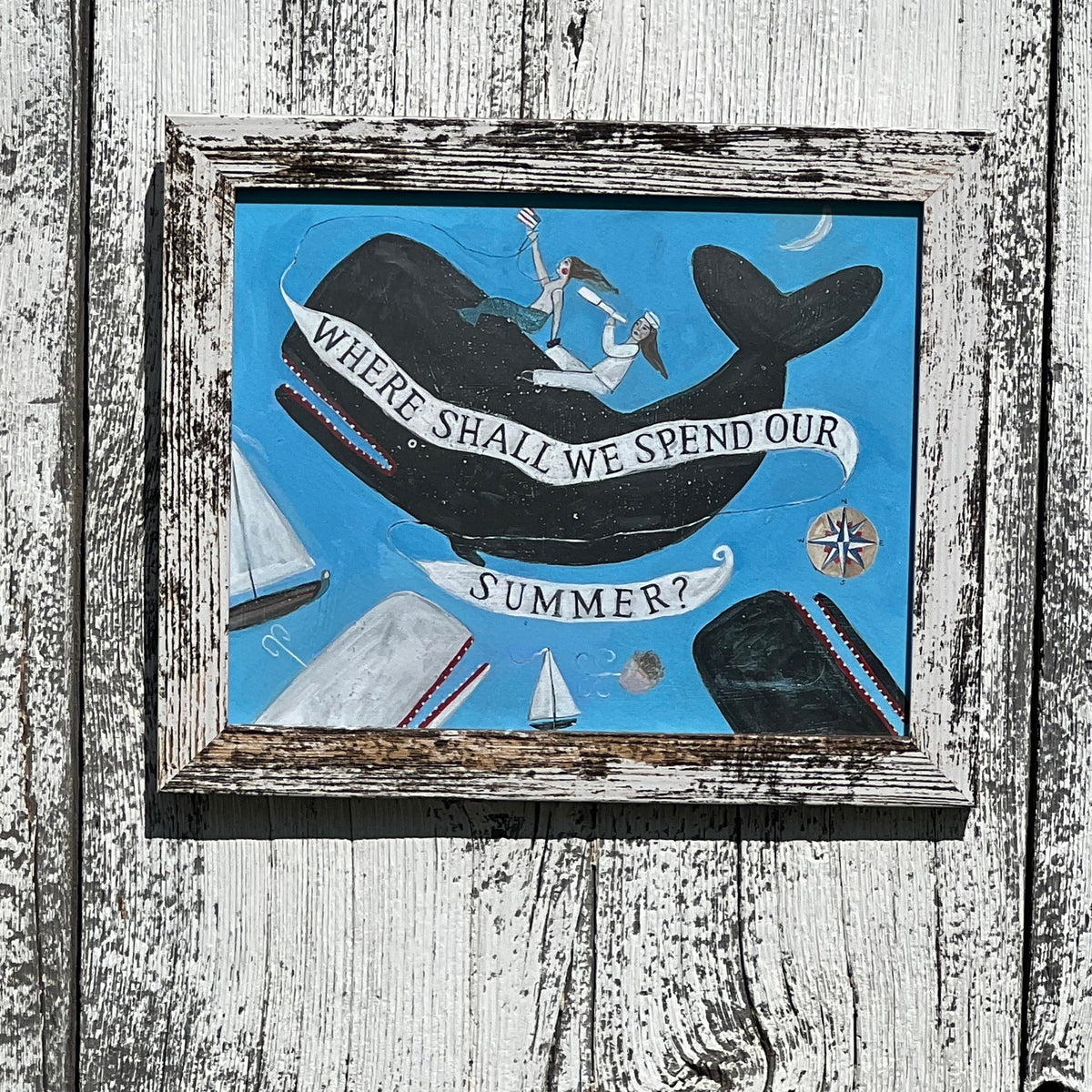 Framed Giclee of Where Shall We Spend Our Summer?