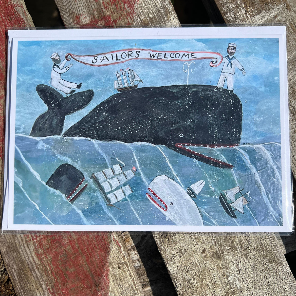 Summer Greeting Card - “Sailors Welcome”