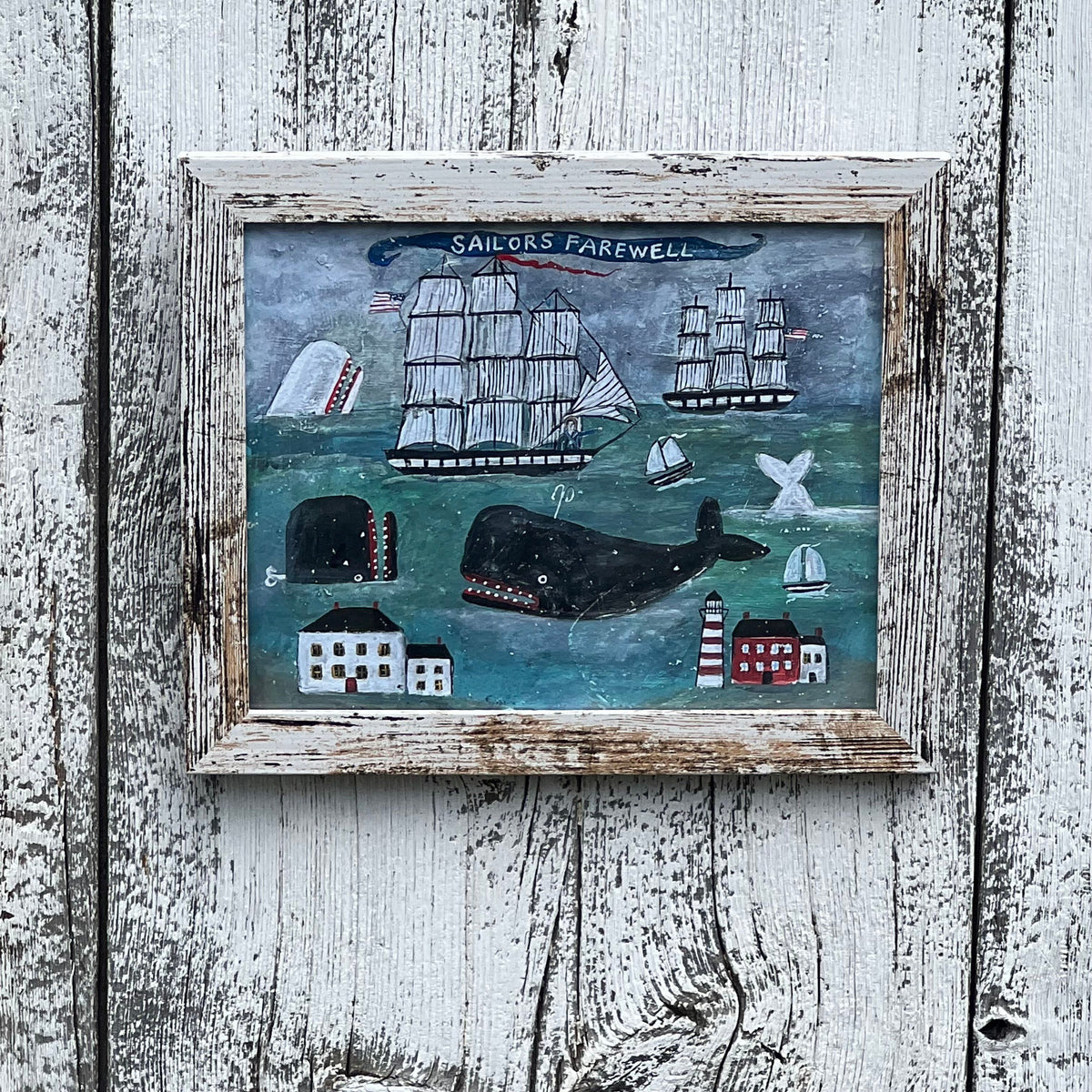Framed Giclee of Sailors Farewell
