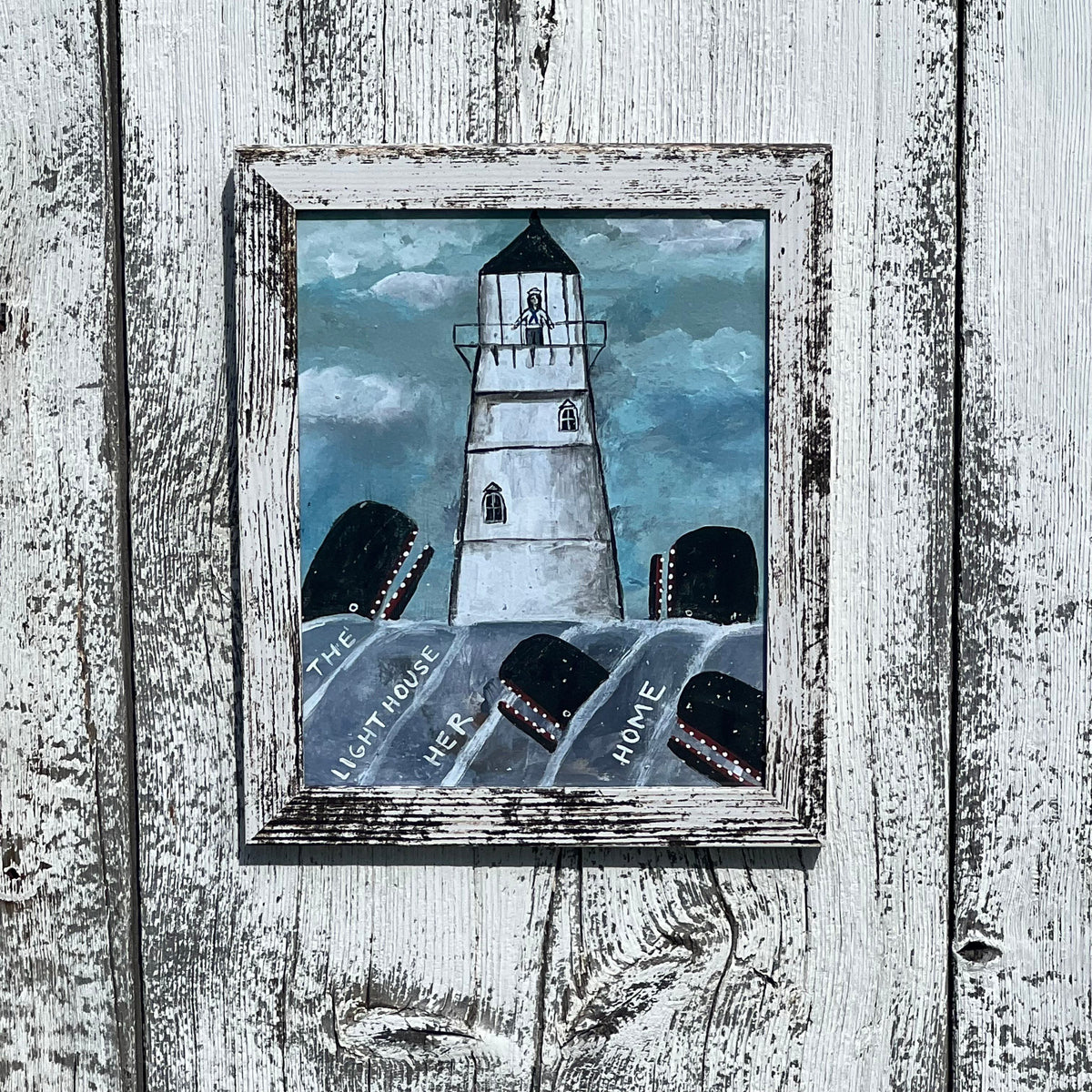 Framed Giclee of the Lighthouse Her Home