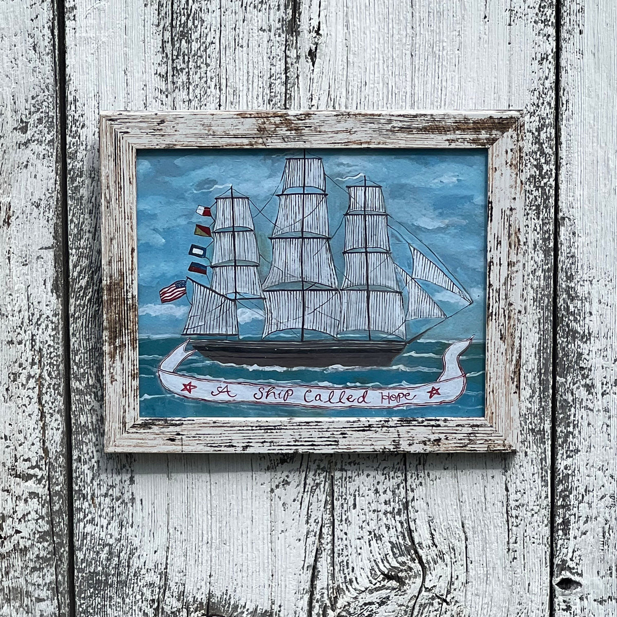 Framed Giclee of A Ship Called Hope