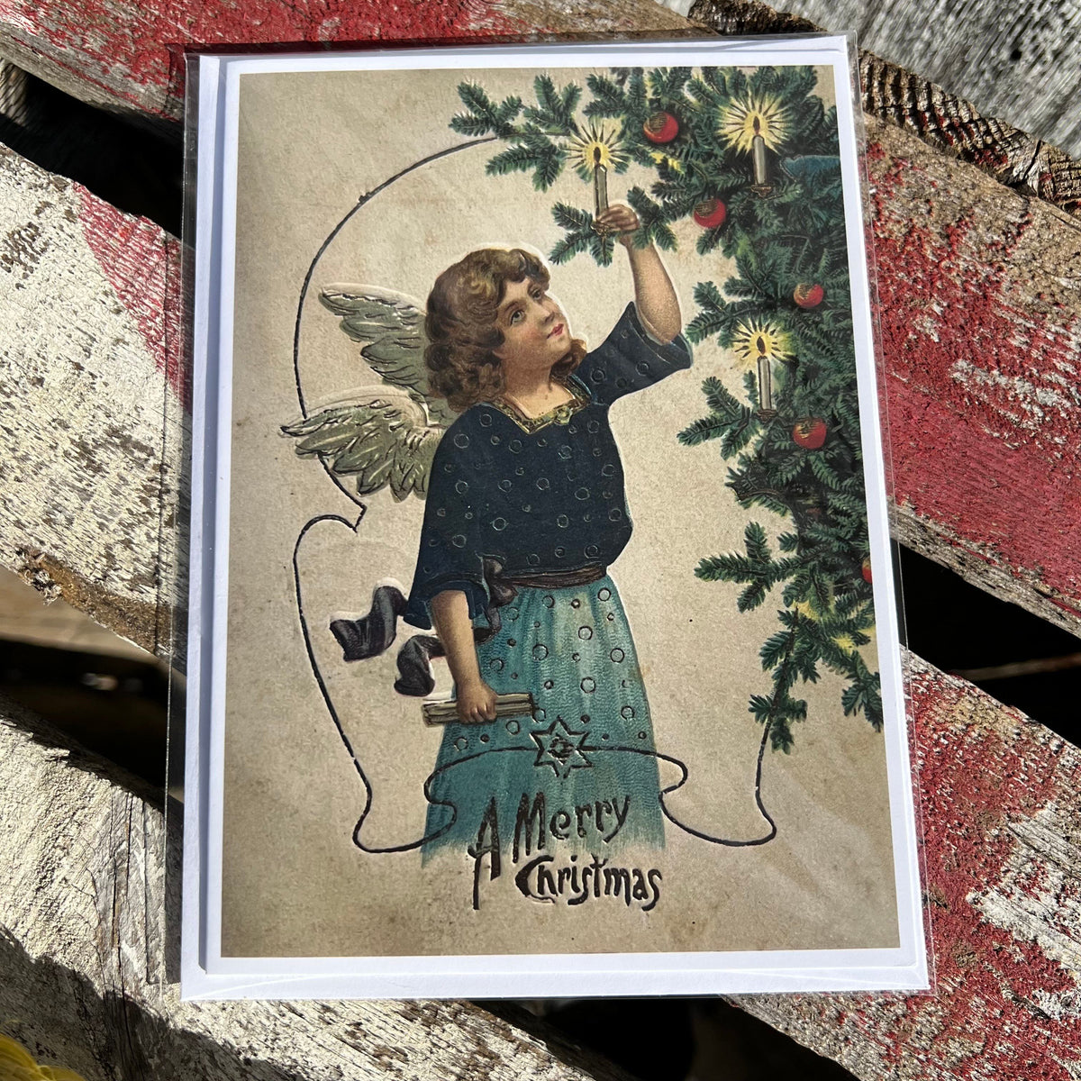 Holiday Greeting Card - “A Merry Christmas” - Victoriana Collection