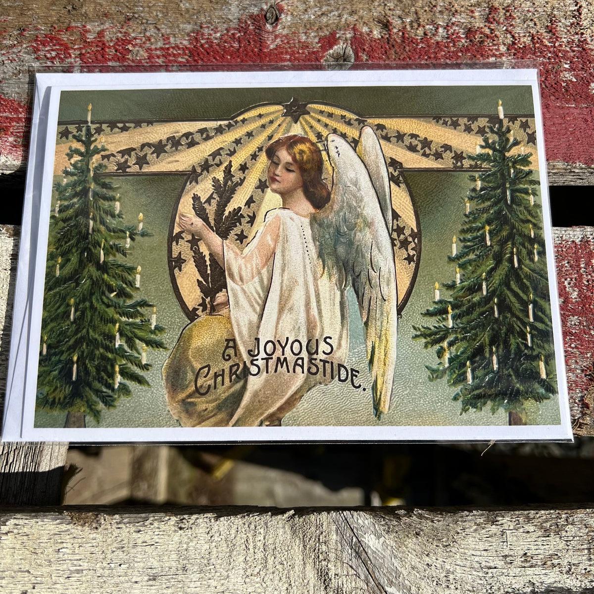 Holiday Greeting Card - “A Joyous Christmastide” - Victoriana Collection