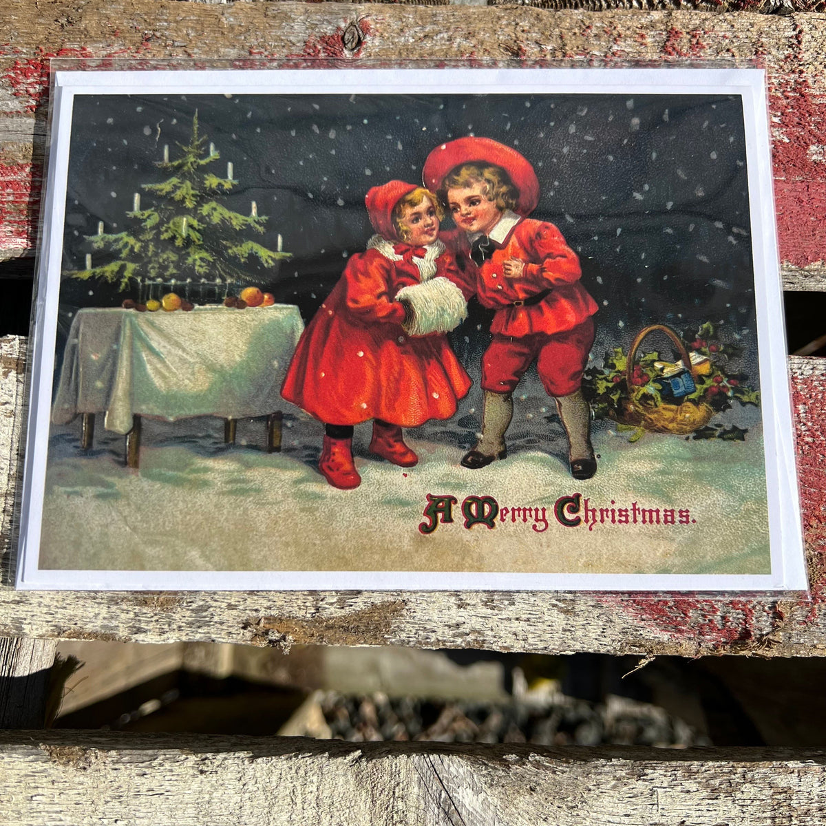 Holiday Greeting Card - “A Merry Christmas - Magic in the Aire” - Victoriana Collection
