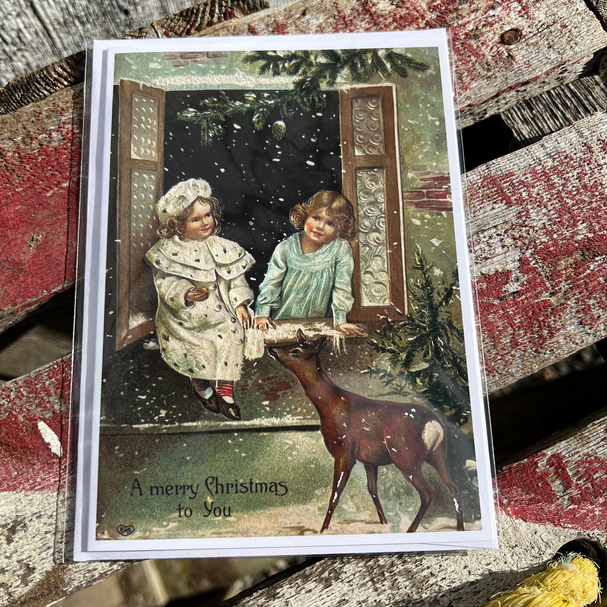 Holiday Greeting Card - “A Merry Christmas to You” - Victoriana Collection