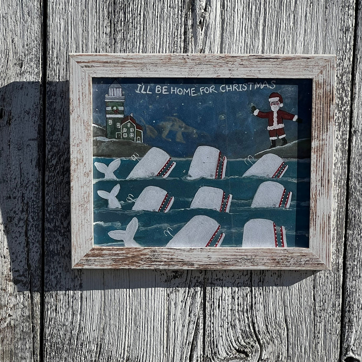 Framed 8x10 Giclee of “I’ll Be Home for Christmas”