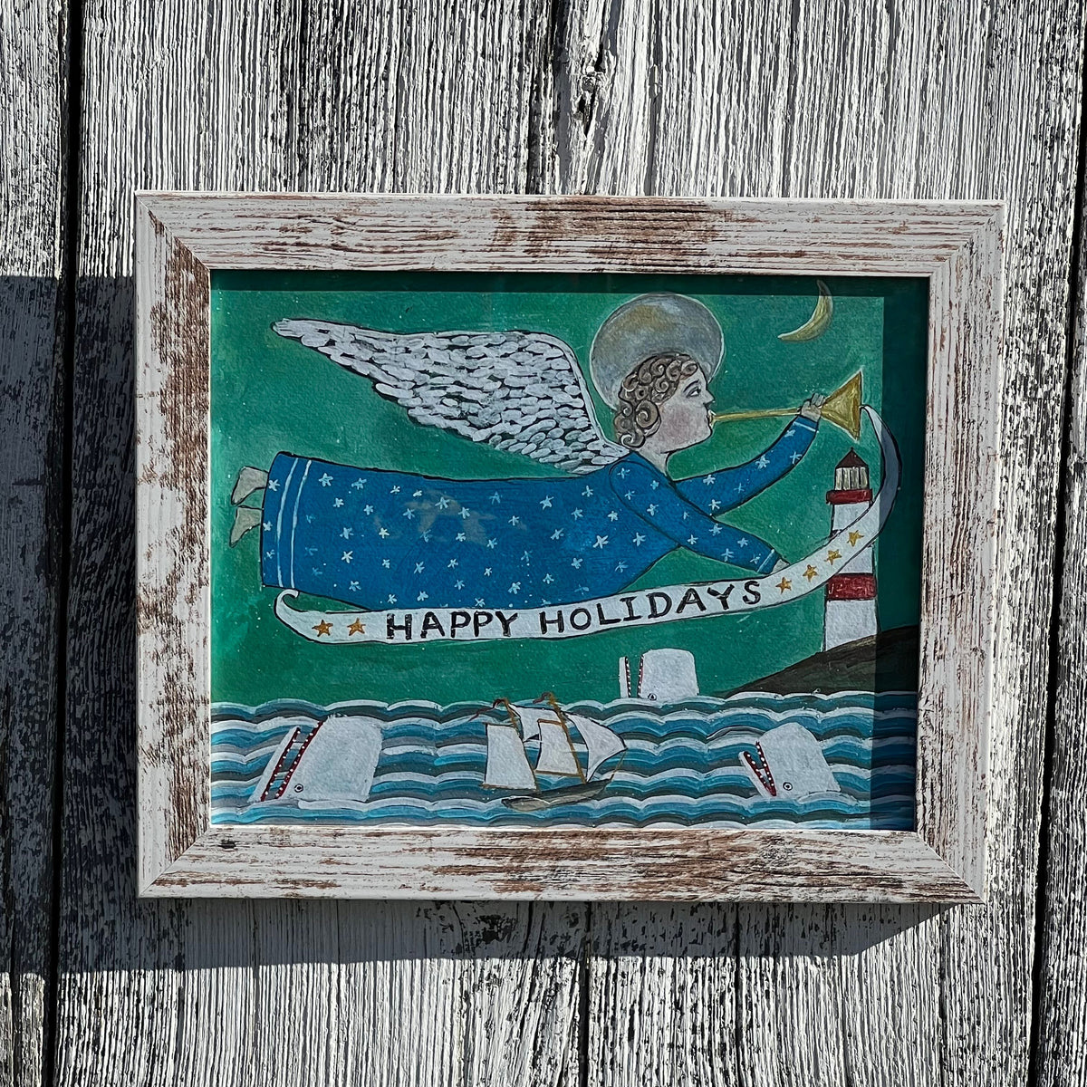 Framed 8x10 Giclee of “Happy Holidays”