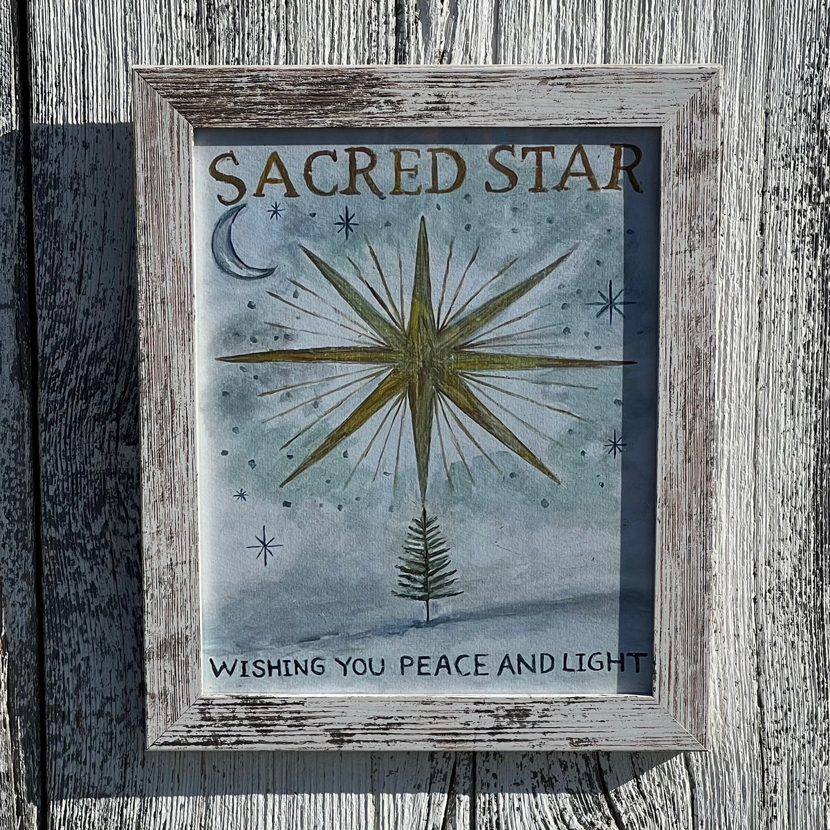 Framed 8x10 Giclee of “Sacred Star”