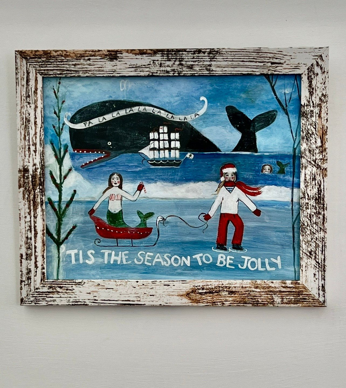 Framed 8x10 Giclee of “'Tis the Season to be Jolly”