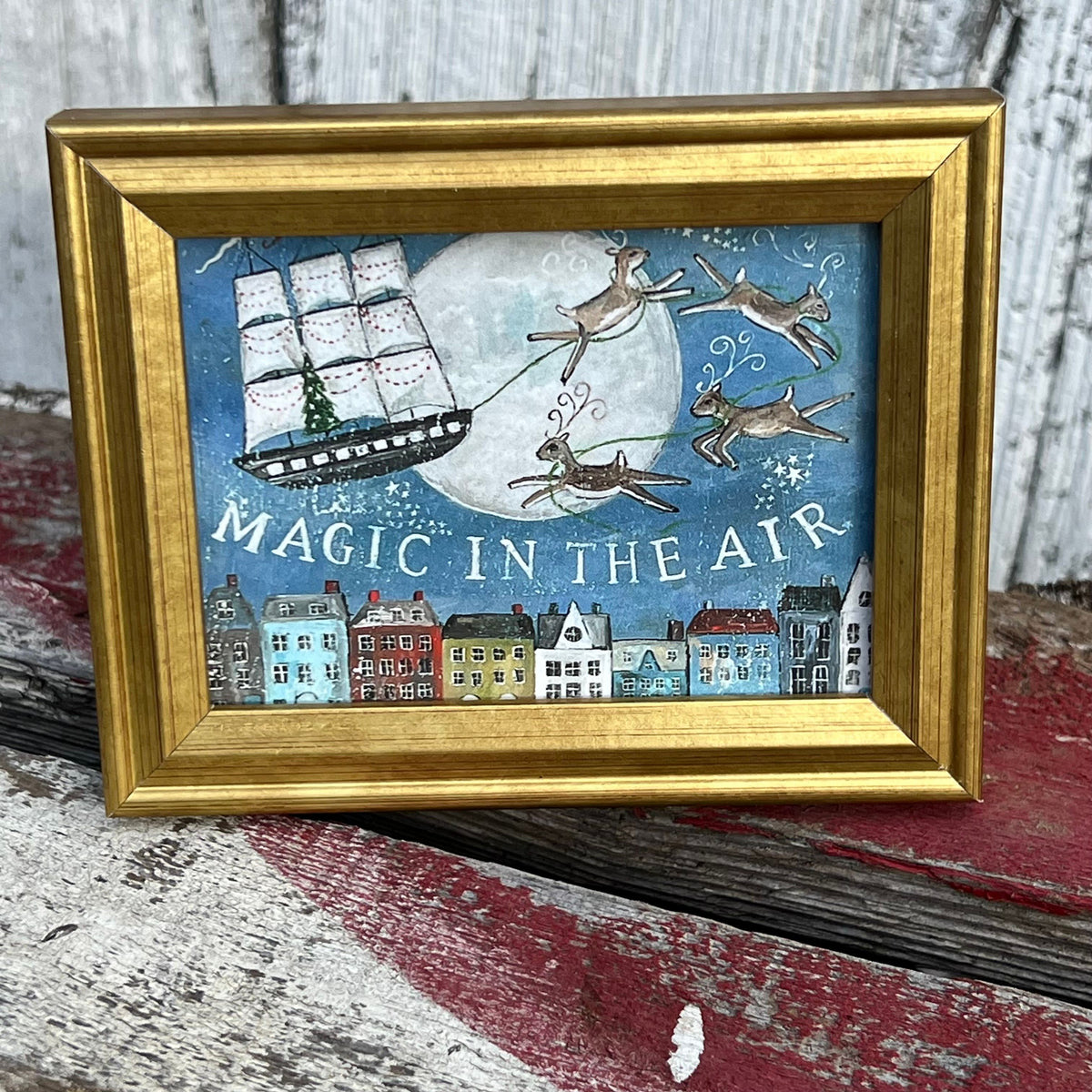 Framed Mini Rectangular Giclee of Magic in the Air - Tabletop