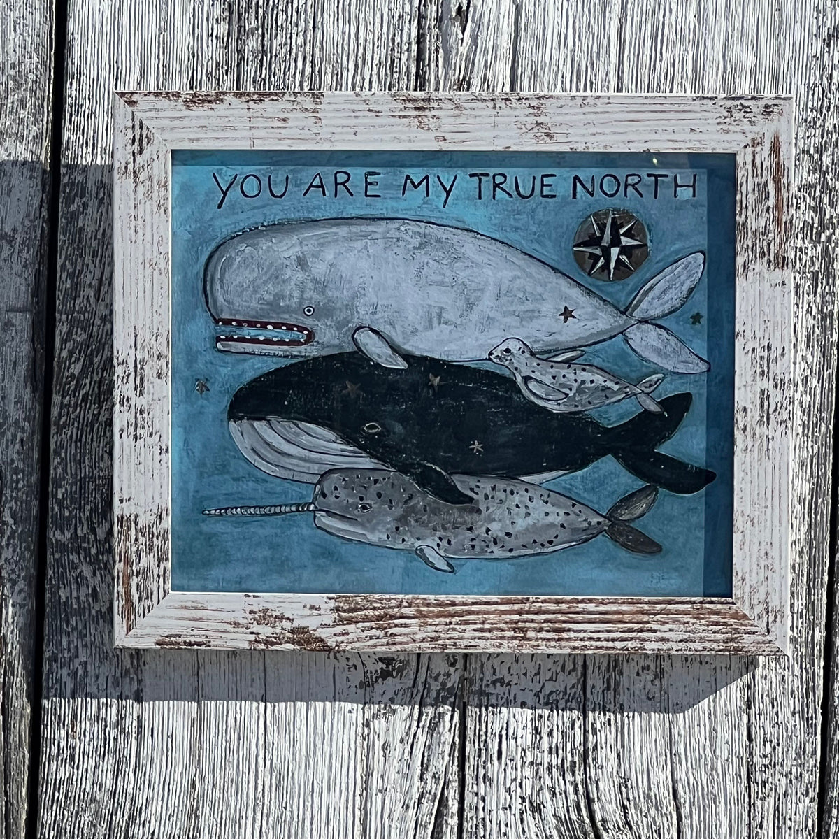 Framed 8x10 Giclee of "You are My True North"