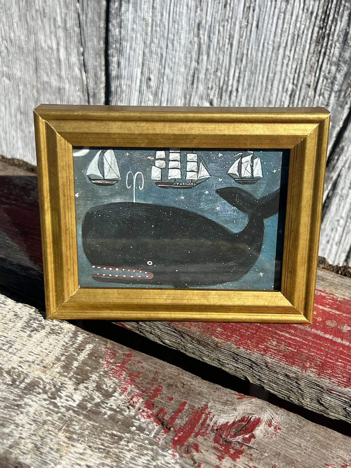 Framed Mini Rectangular Giclee of "Starward" - Tabletop