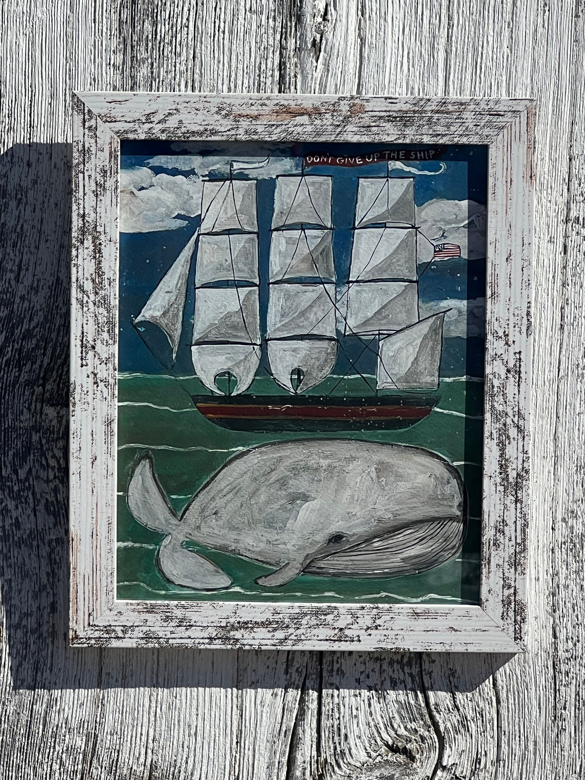 Framed 8x10 Giclee of "Don't Give Up the Ship"